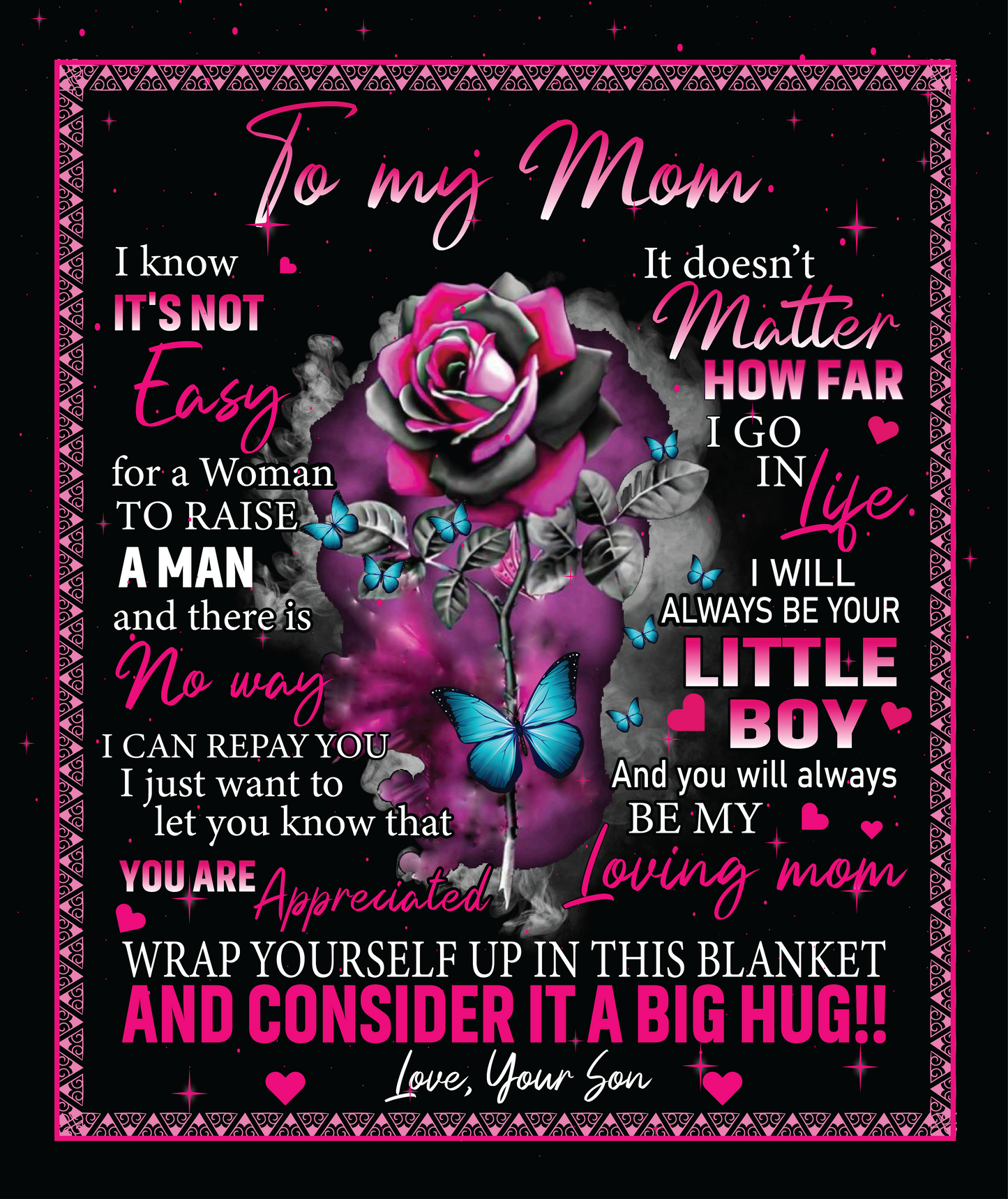 Mom - You Are Appreciated - Blanket From Son