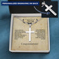 Personalized Steel Cross - Graduation Gift