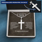 Personalized Steel Cross - Graduation Gift