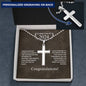 Personalized Steel Cross - Graduation Gift