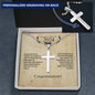 Personalized Steel Cross - Graduation Gift