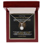 In The Loving Memory Of Your Husband - Be Strong - Eternal Hope Necklace