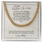 To My Father-In-Law - Thankful And Honored - Cuban Link Chain
