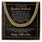 To The World's Greatest Husband - Happy Father's Day - Cuban Link Chain