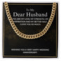 To My Dear Husband - My Better Half - Cuban Link Chain