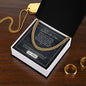 To My Father-In-Law - Thankful And Honored - Cuban Link Chain