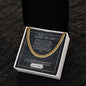 To My Father-In-Law - Thankful And Honored - Cuban Link Chain