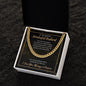 To The World's Wonderful Husband - I Love You - Cuban Link Chain