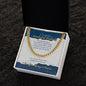 To The World's Wonderful Husband - I Love You - Cuban Link Chain