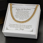 Father Of The Groom - Thank You - Cuban Link Chain