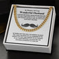 In Memory Of Your Wonderful Husband - Loved Beyond Words - Cuban Link Chain