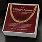 To My Military Spouse - Our Hero - Cuban Link Chain