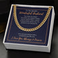 To The World's Wonderful Husband - I Love You - Cuban Link Chain