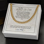 To My Father-In-Law - Thankful And Honored - Cuban Link Chain