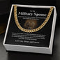 To My Military Spouse - Our Hero - Cuban Link Chain