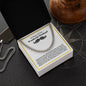 In Memory Of Your Wonderful Husband - Loved Beyond Words - Cuban Link Chain