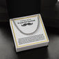 In Memory Of Your Wonderful Husband - Loved Beyond Words - Cuban Link Chain
