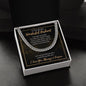To The World's Wonderful Husband - I Love You - Cuban Link Chain