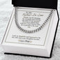 To My Father-In-Law - Thankful And Honored - Cuban Link Chain