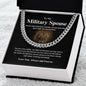 To My Military Spouse - Our Hero - Cuban Link Chain