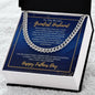 To The World's Greatest Husband - Happy Father's Day - Cuban Link Chain