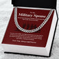 To My Military Spouse - Our Hero - Cuban Link Chain