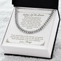 Father Of The Groom - Thank You - Cuban Link Chain