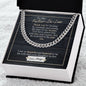 To My Father-In-Law - Thankful And Honored - Cuban Link Chain