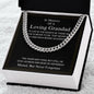 In Memory Of A Loving Grandad - Never Forgotten - Cuban Link Chain