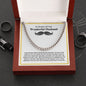 In Memory Of Your Wonderful Husband - Loved Beyond Words - Cuban Link Chain