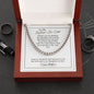 To My Father-In-Law - Thankful And Honored - Cuban Link Chain