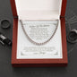 Father Of The Groom - Thank You - Cuban Link Chain