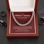 To My Military Spouse - Our Hero - Cuban Link Chain