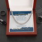 To The World's Wonderful Husband - I Love You - Cuban Link Chain