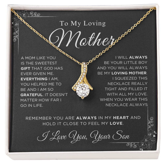 To My Loving Mother - The Sweetest Gift - Alluring Beauty Necklace
