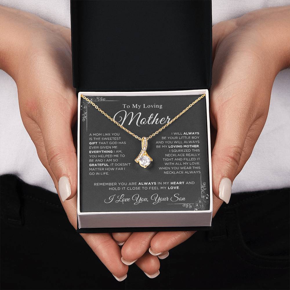 To My Loving Mother - The Sweetest Gift - Alluring Beauty Necklace