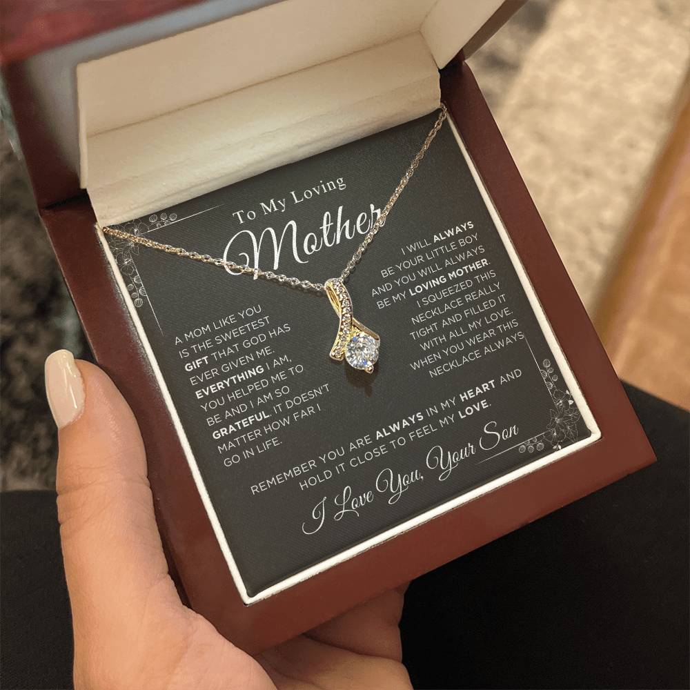 To My Loving Mother - The Sweetest Gift - Alluring Beauty Necklace