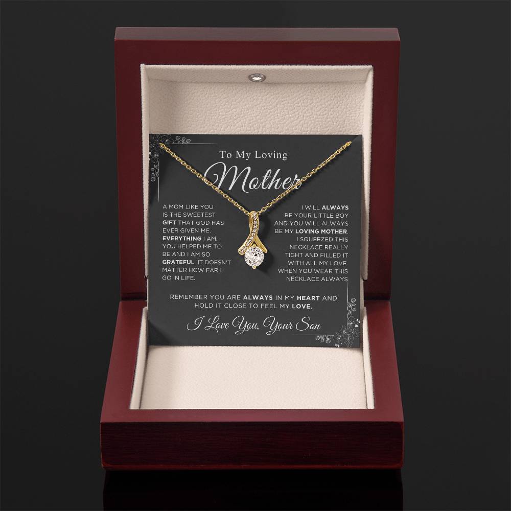 To My Loving Mother - The Sweetest Gift - Alluring Beauty Necklace