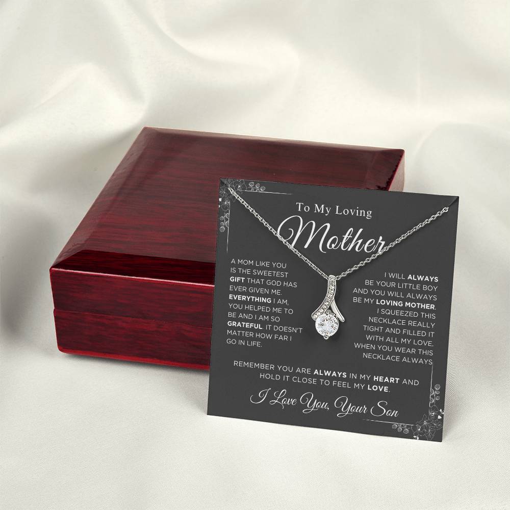 To My Loving Mother - The Sweetest Gift - Alluring Beauty Necklace