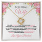 Military Wife - More Love Than Miles - Love Knot Necklace