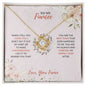 To My Fiancee - My Happily Ever After - Love Knot Necklace