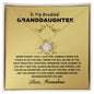 Granddaughter - Remember - Love Knot Necklace