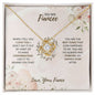 To My Fiancee - My Happily Ever After - Love Knot Necklace