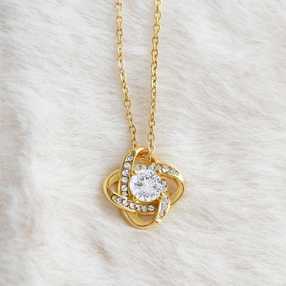 To My Loving Mother - The Sweetest Gift - Love Knot Necklace -MS004