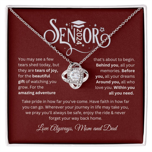 Senior 2024- Amazing Adventure- Love Knot Necklace