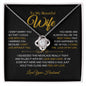 To My Beautiful Wife - Love Of My Life- Love Necklace Gift - W004
