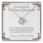 In Loving Memory Of An Amazing Grandmother - Love Knot Necklace