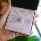 To My Fiancee - My Happily Ever After - Love Knot Necklace