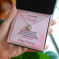 To My Beautiful Wife - Happy Anniversary - Love Knot Necklace