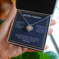 Never Forget - I Love You - Love Knot Necklace